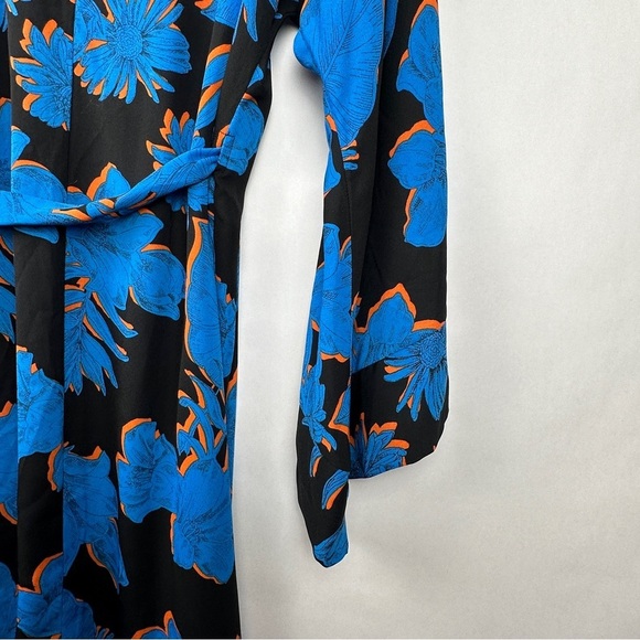 NWT Urban Outfitters CAD Electric Blue and Black Wrap Dress | US Size XL - Picture 13 of 13